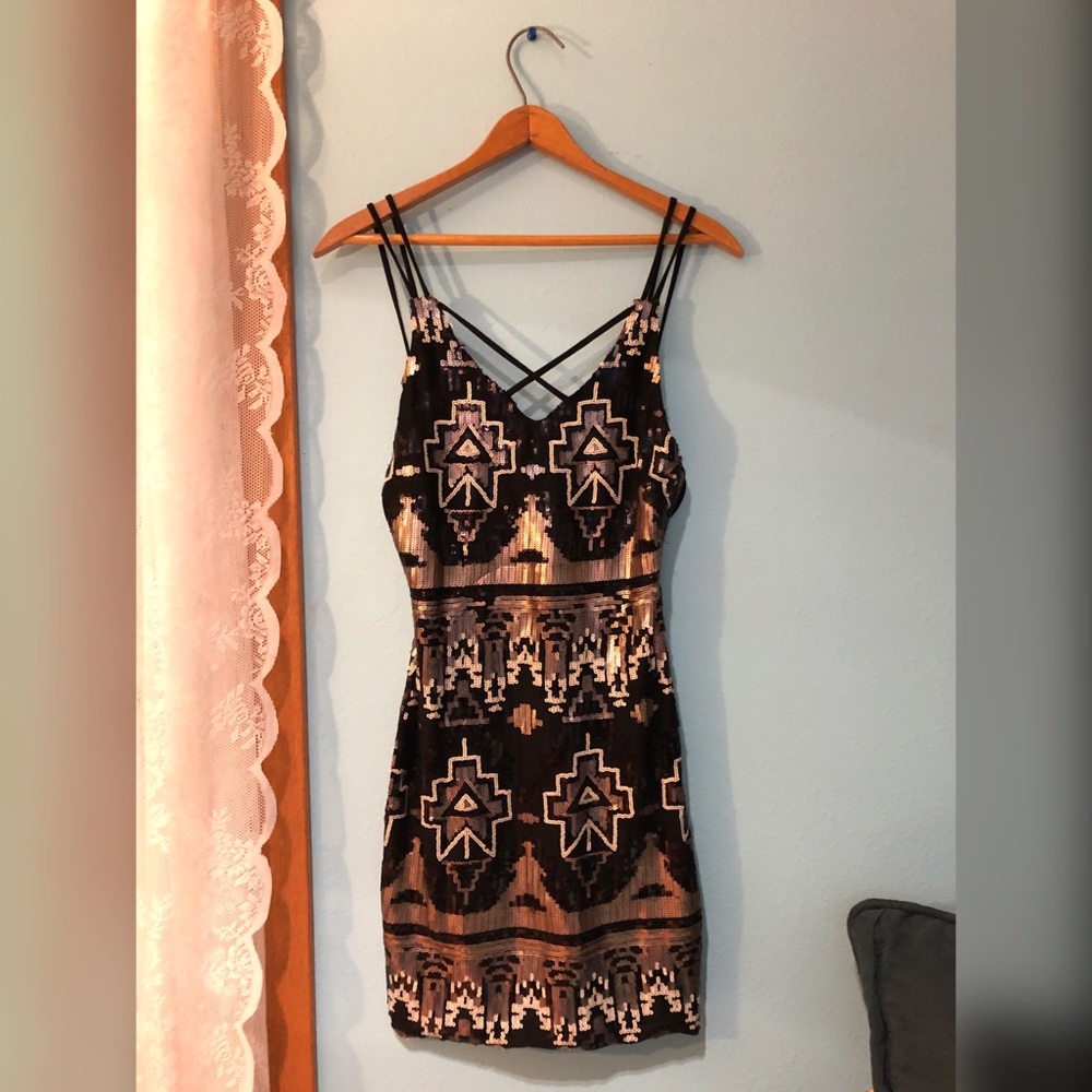 Deco Style Sequin Dress